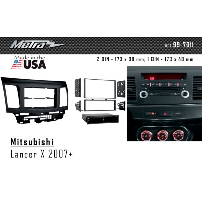Перехідна рамка Metra Mitsubishi Lancer X (99-7011)