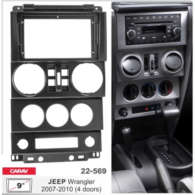 Переходная рамка Carav Jeep Wrangler (22-569)