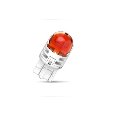 Комплект светодиодных ламп Philips 11066AU60X2 W21/5W LED Ultinon Pro6000 SI 12V 2.5/0.5 W3x16q amber