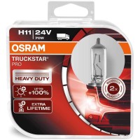 Комплект галогеновых ламп Osram 64216TSPHCB H11 TruckStar Pro +100% 70W 24V PGJ19-2 HardDuopet