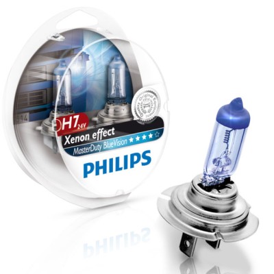 Галогенна лампа PHILIPS 13972MDBVS2 H7 24V 70W PX26d MasterDuty BlueVision