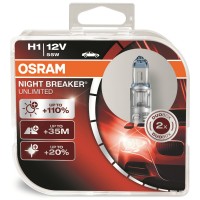 Галогенна лампа OSRAM 64150NBU NightBreakerUnlimited +110% H1 12V 55W P14.5S 10X2 HardDuopet