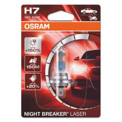 Лампа галогенная OSRAM 64210NB H7 Night Breaker LASER NB +200% 55W 12V PX26d HardDuopet