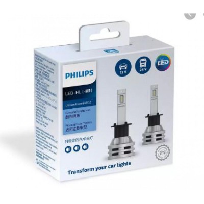 Лампы светодиодные PHILIPS 11362UE2X2 H11 24W 12-24V Ultinon Essential G2 6500K