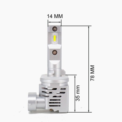 H27 (5000К) Prime-X MINI комплект світлодіодних ламп (2 шт.)