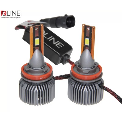 Комплект світлодіодних ламп QLine Ultra +200% 55W H11 6000K (2шт.) 12V