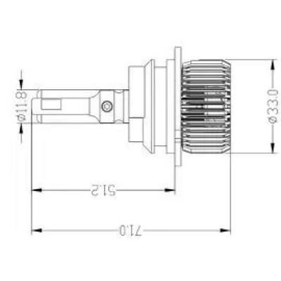 Світлодіодні лампи Prime-X R Pro 9004 (5000K) (2 шт)