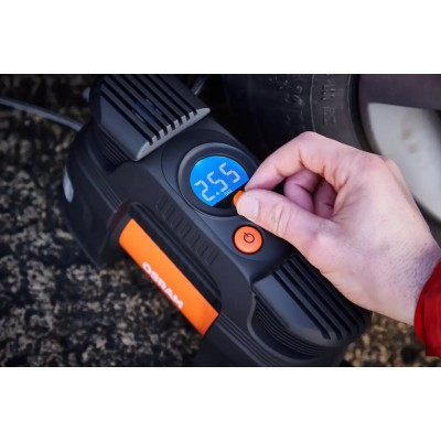 Компресор автомобільний двопоршневий OSRAM OTI830 12В 180W, LED дисплей, автостоп