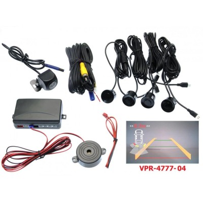 Парктроник Baxster VPR-4777-04 черный + камера
