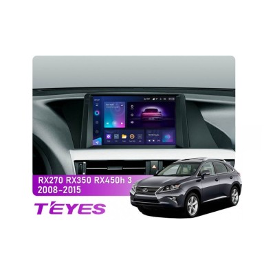 Штатна магнітола Teyes CC3 2k 4+64 Gb Lexus RX270 RX350 RX450h AL10 3 2008-2015 (B) 9"