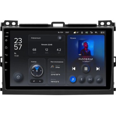 Штатна магнітола Teyes X1 2+32 Gb Wi-Fi Toyota Land Cruiser Prado 3 J120 2004-2009 (A) 9"