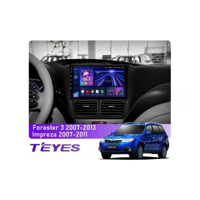 Штатна магнітола Teyes CC3 6+128 Gb 360° Subaru Forester 3 SH 2007-2013, Impreza GH GE 2007-2011 9"