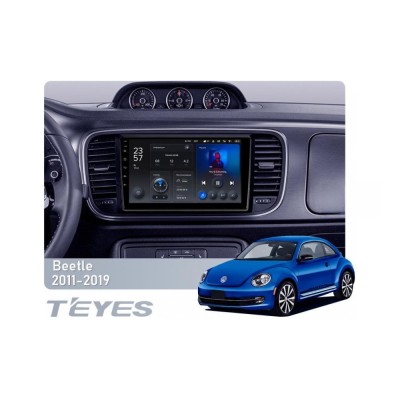 Штатна магнітола Teyes X1 2+32 Gb Wi-Fi Volkswagen Beetle A5 2011-2019 9"