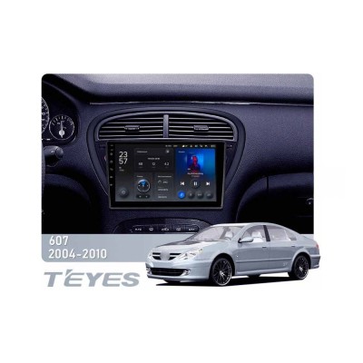 Штатна магнітола Teyes X1 2+32 Gb Peugeot 607 2004-2010 9"
