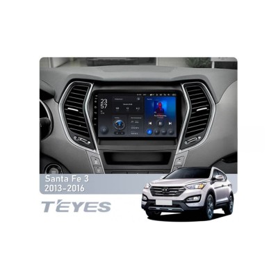 Штатна магнітола Teyes X1 2+32 Gb Wi-Fi Hyundai Santa Fe 3 2013-2016 (C) 9"