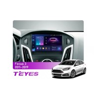 Штатна магнітола Teyes CC3 2k 6+128 Gb Ford Focus 3 Mk 3 2011-2019 9"
