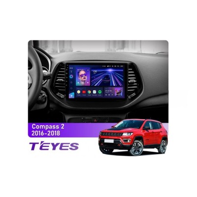 Штатна магнітола Teyes CC3 4+64 Gb Jeep Compass 2 MP 2016-2018 10"