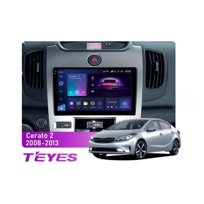 Штатна магнітола Teyes CC3 2k 6+128 Gb Kia Cerato 2 TD 2008-2013 (B) 9"