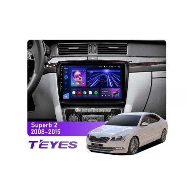 Штатна магнітола Teyes CC3 4+64 Gb Skoda Superb 2 B6 2008-2015 10"