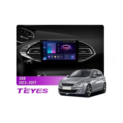 Штатна магнітола Teyes CC3 2k 6+128 Gb Peugeot 308 T9 308S 2013-2017 9"