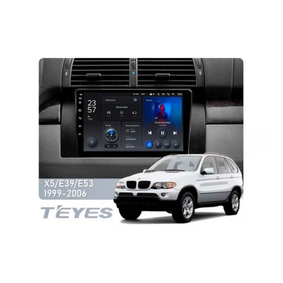 Штатна магнітола Teyes X1 2+32 Gb BMW X5 E39 E53 1999-2006 9"