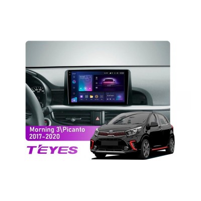 Штатна магнітола Teyes CC3 2k 4+64 Gb Kia Morning 3Picanto (1 Din) 2017-2020 9"
