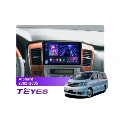 Штатна магнітола Teyes CC3 6+128 Gb 360° Toyota Alphard 1 H10 2002-2005 (F1) 9"