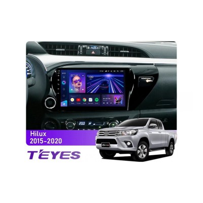 Штатна магнітола Teyes CC3 6+128 Gb Toyota Hilux Pick Up AN120 2015-2020 10"