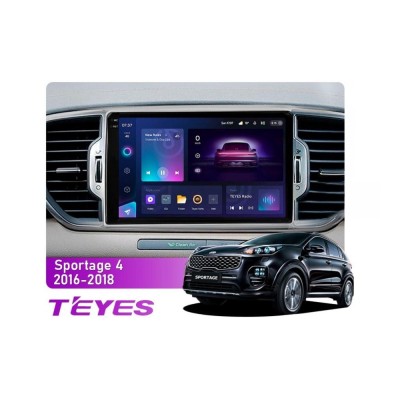 Штатна магнітола Teyes CC3 2k 6+128 Gb Kia Sportage 4 QL (KX5) 2016-2018 (A) 9"