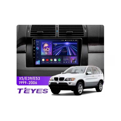 Штатна магнітола Teyes CC3 6+128 Gb 360° BMW X5 E39 E53 1999-2006 9"
