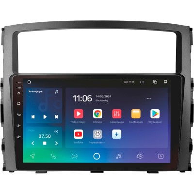 Штатна магнітола SIGMA X9432 ANDROID 10 4+32 Gb 4G DSP Mitsubishi Pajero 4 V80 V90 2006-2024 9"