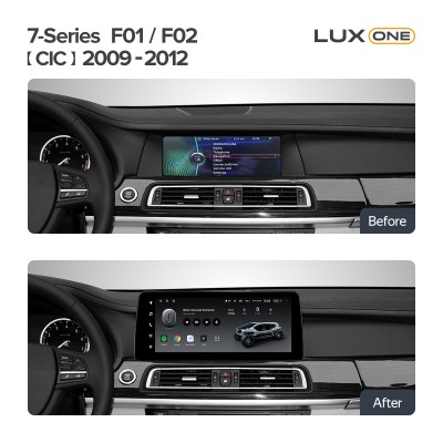 Штатна магнітола Teyes LUX ONE 6+128 Gb BMW 7-Series F01 F02 CIC 2009-2012 12.3"