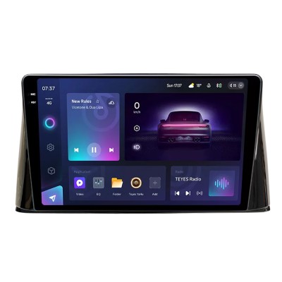 Штатна магнітола Teyes CC3 6+128 Gb з коловим оглядом 360° Peugeot 308 2016-2018 BMOD Black 9" 2k