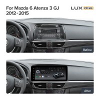 Штатна магнітола Teyes LUX ONE 6+128 Gb з коловим оглядом 360° Mazda 6 Atenza 3 GJ (YJ) 2012-2015 (A) 12.3"