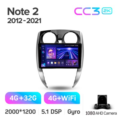 Штатна магнітола Teyes CC3 4+32 Gb Nissan Note 2 E12 2012-2021 10" 2k