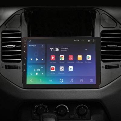Штатна магнітола SIGMA X9432 ANDROID 10 4+32 Gb 4G DSP Mitsubishi Pajero 3 V70 V60 1999-2006 (brown) 9"