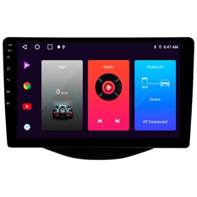 Штатна магнітола SIGMA F9216 ANDROID 10 2+32 Gb Peugeot 108 For Toyota Aygo B40 2014-2021 (F2) 9"