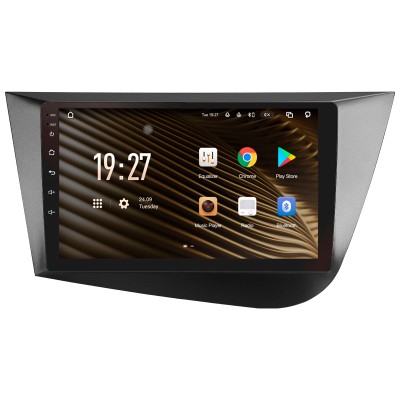 Штатна магнітола SIGMA S9432 ANDROID 10 4+32 Gb 4G DSP Seat Leon 2 2005-2012 (F2) 9"
