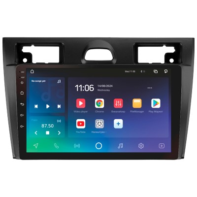 Штатна магнітола SIGMA X9432 ANDROID 10 4+32 Gb 4G DSP Ford Fiesta Mk VI 5 Mk5 2002 - 2008 9"