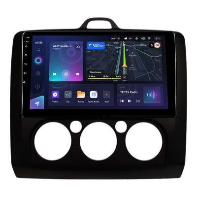 Штатна магнітола Teyes CC3L 4+32 Gb Ford FOCUS 2004-2014 MT AC Black 9"