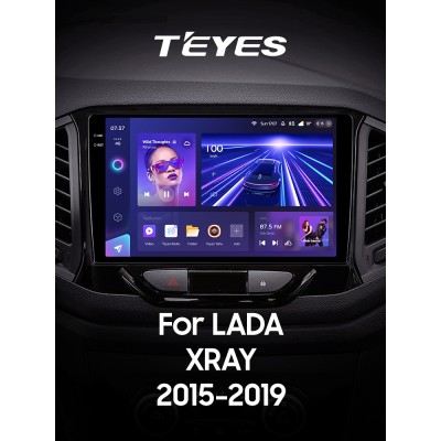 Штатна магнітола Teyes CC3 6+128 Gb з коловим оглядом 360° LADA Xray 2015-2019 9" 2k