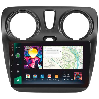 Штатна магнітола SIGMA PRO 9464 ANDROID 10 4+64 Gb 4G DSP Renault Dokker 2012-2020 9"