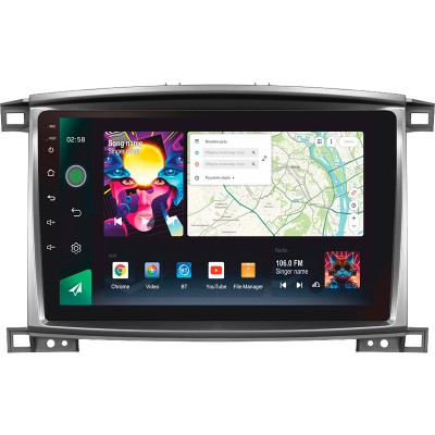 Штатна магнітола SIGMA PRO 10464 ANDROID 10 4+64 Gb 4G DSP Toyota Land Cruiser LC 100-B 2002-2007 (B) 10"