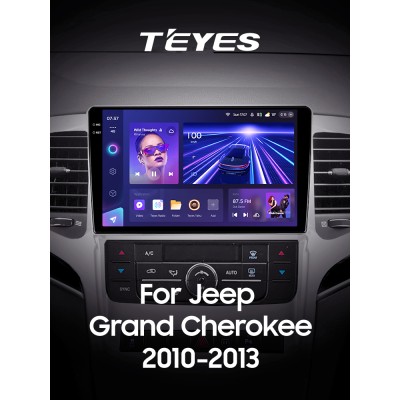 Штатна магнітола Teyes CC3 6+128 Gb з коловим оглядом 360° Jeep Grand Cherokee WK2 2010-2013 9" 2k (L2)