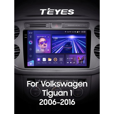 Штатна магнітола Teyes CC3 6+128 Gb Volkswagen Tiguan 1 NF 2006-2017 (F2) 9" 2k