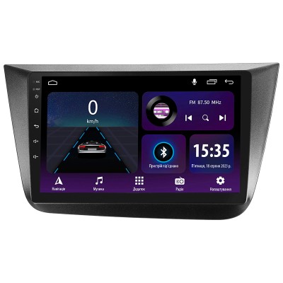 Штатна магнітола SIGMA E9232 ANDROID 10 2+32 Gb Seat Altea 5P (Left hand drive) 2004-2015 9"