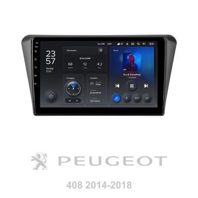 Штатна магнітола Teyes X1 2+32Gb Peugeot 408 2014-2018 10"