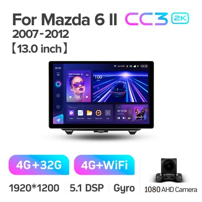 Штатна магнітола Teyes CC3 4+32 Gb Mazda 6 2 GH 2007-2012 13" 2k