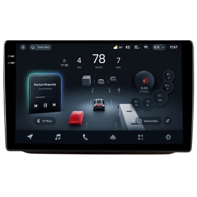 Штатна магнітола Teyes CC4 Pro 8+128 Gb Skoda FABIA RAPID 2007-2014 Sliver 10" 2k