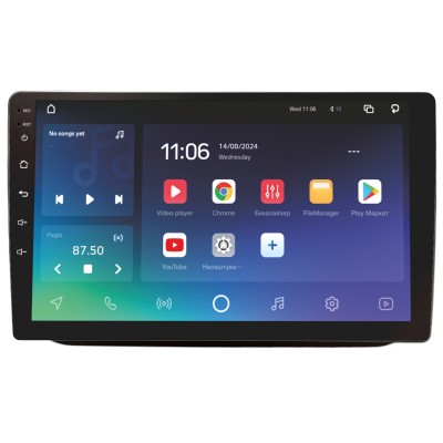 Штатна магнітола SIGMA PRO 10432 ANDROID 10 4+32 Gb 4G DSP Skoda FABIA RAPID 2007-2014 Sliver 10"